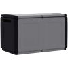 Dynbox 230 L mörkgrå och svart vidaXL 96 x 53 x 57 cm – miniatyr 8