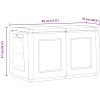 Dynbox 230 L mörkgrå och svart vidaXL 96 x 53 x 57 cm – miniatyr 10