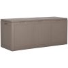 Dynbox 270 liter brun PP-träliknande vidaXL – miniatyr 2