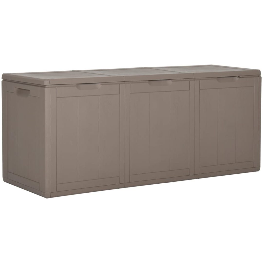 Dynbox 270 liter brun PP-träliknande vidaXL – bild 2