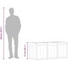 Dynbox 270 liter brun PP-träliknande vidaXL – miniatyr 12