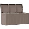 Dynbox 270 liter brun PP-träliknande vidaXL – miniatyr 3