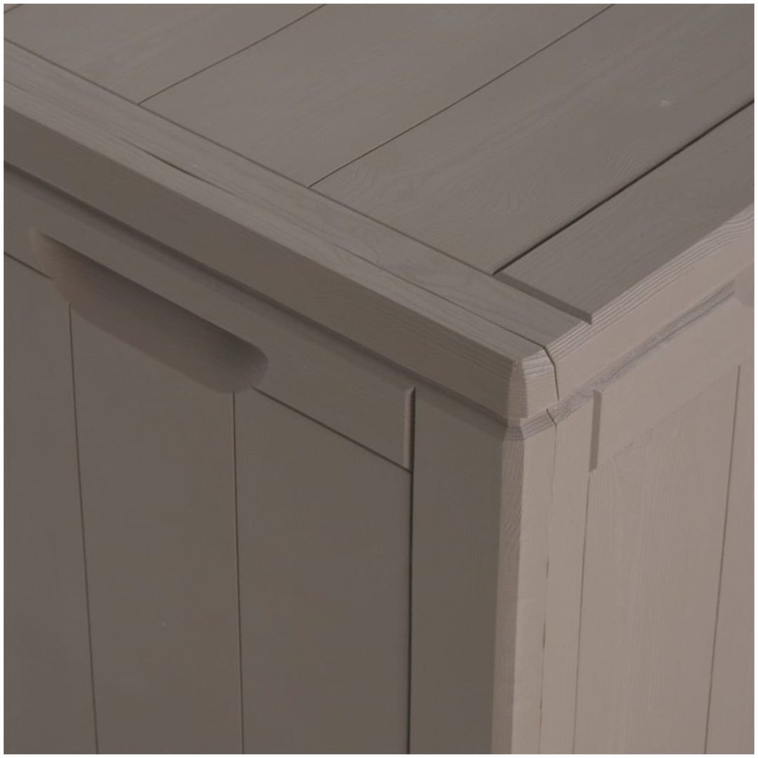 Dynbox 270 liter brun PP-träliknande vidaXL – bild 9
