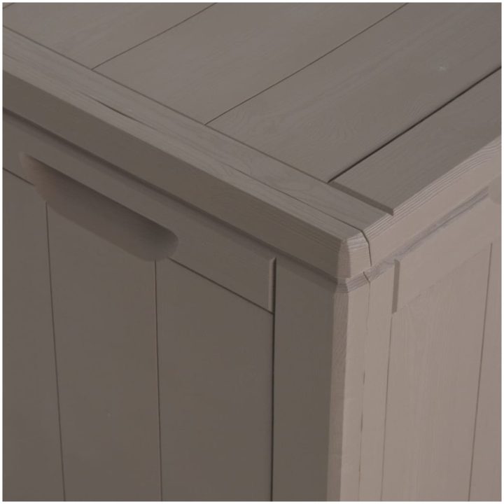 Dynbox 270 liter brun PP-träliknande vidaXL – bild 9