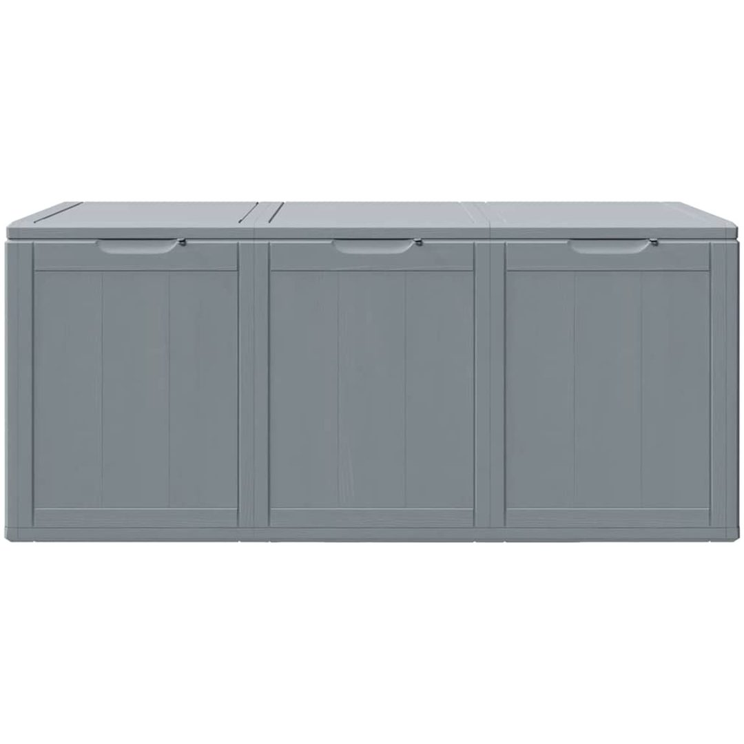 Dynbox 270 liter grå PP-träliknande vidaXL – bild 4