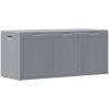 Dynbox 270 liter grå PP-träliknande vidaXL – miniatyr 6