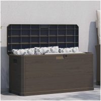 Dynbox 280 liter brun vidaXL