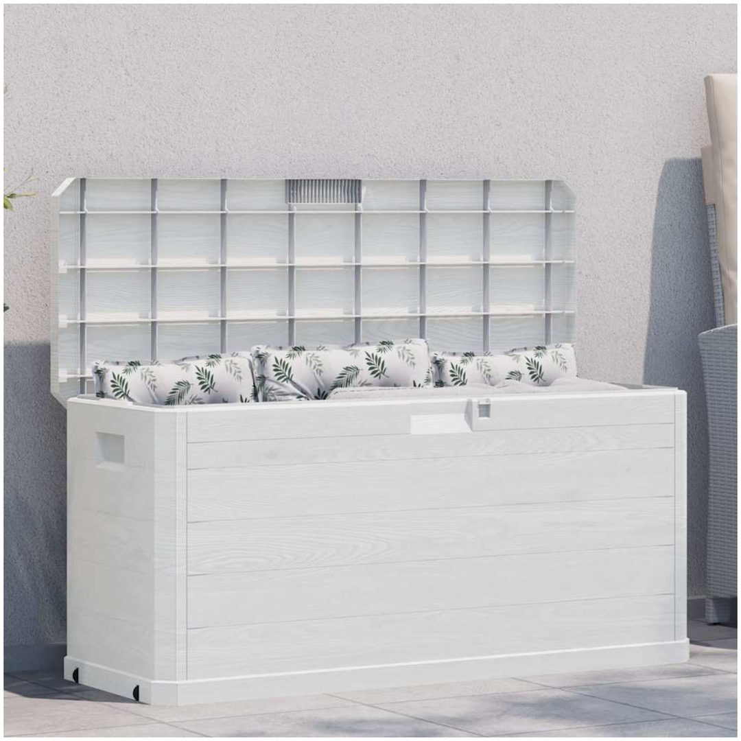 Dynbox 280 liter ljusgrå vidaXL