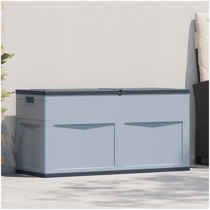 Dynbox 320 liter grå svart vidaXL – bild 2