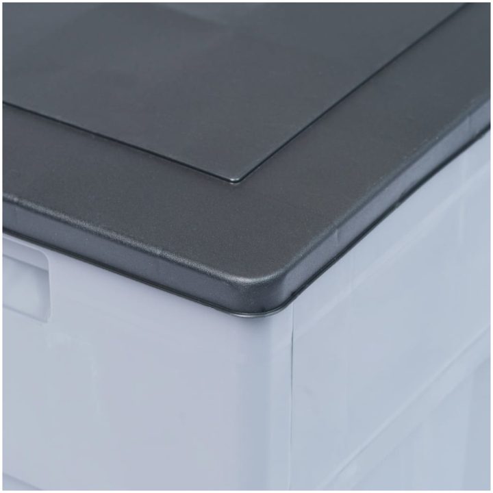 Dynbox 320 liter grå svart vidaXL – bild 6