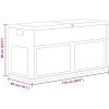 Dynbox 320 liter grå svart vidaXL – miniatyr 8