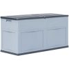 Dynbox 320 liter grå svart vidaXL – miniatyr 1