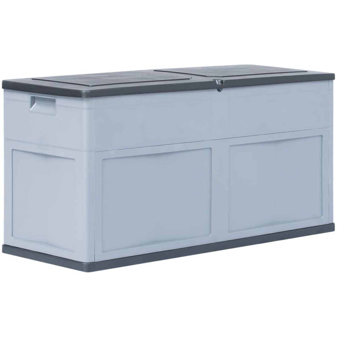 Dynbox 320 liter grå svart vidaXL
