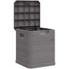 Dynbox 90 L brun vidaXL – miniatyr 2