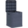 Dynbox 90 liter antracit vidaXL – miniatyr 2
