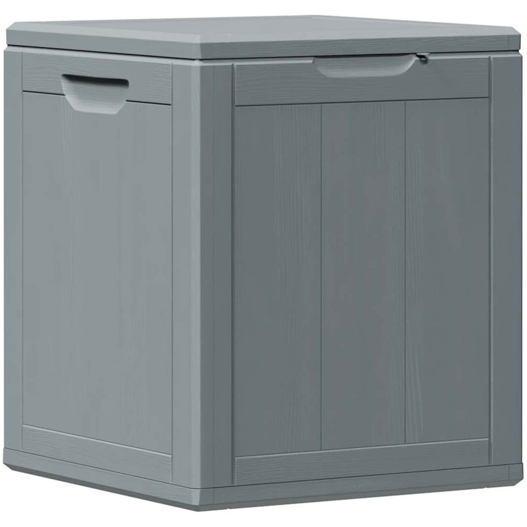 Dynbox 90 liter grå PP-träliknande vidaXL – bild 2