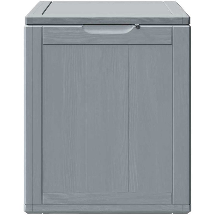 Dynbox 90 liter grå PP-träliknande vidaXL – bild 3