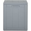 Dynbox 90 liter grå PP-träliknande vidaXL – miniatyr 4