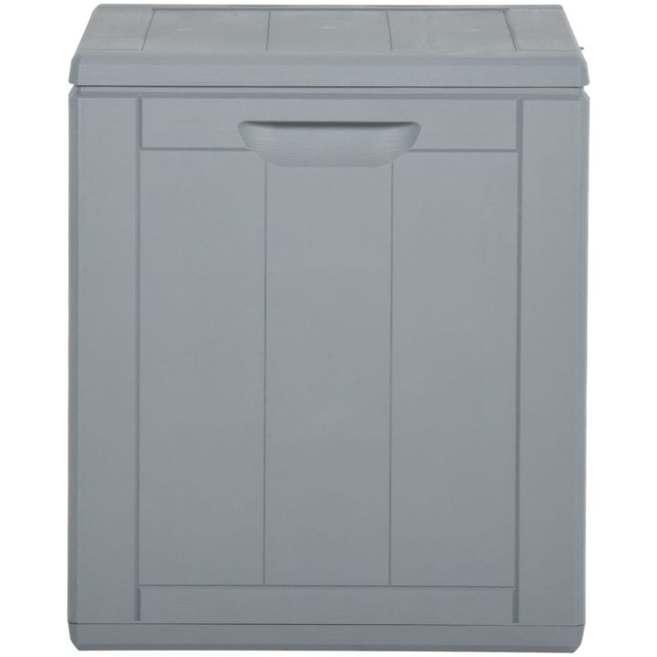 Dynbox 90 liter grå PP-träliknande vidaXL – bild 4