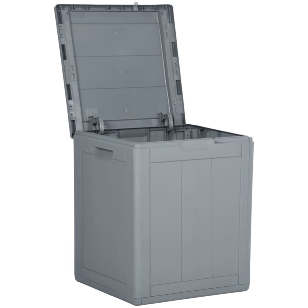 Dynbox 90 liter grå PP-träliknande vidaXL – bild 5