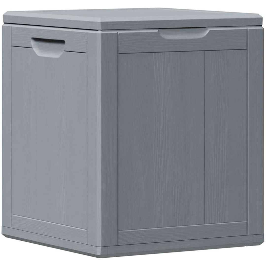 Dynbox 90 liter grå PP-träliknande vidaXL – bild 6