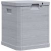 Dynbox 90 liter ljusgrå vidaXL – miniatyr 3