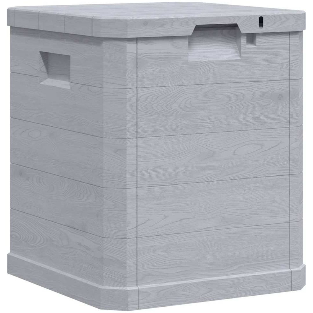 Dynbox 90 liter ljusgrå vidaXL – bild 3