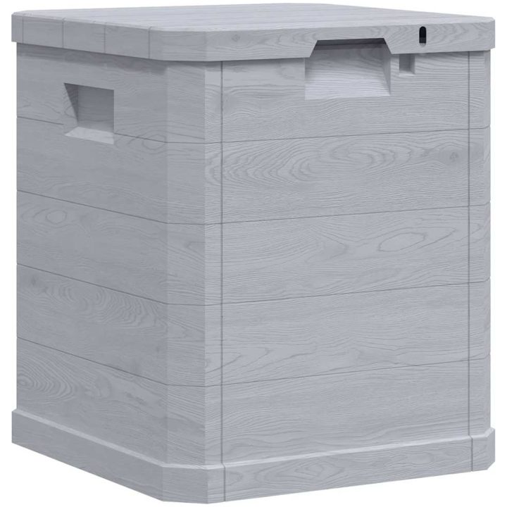 Dynbox 90 liter ljusgrå vidaXL – bild 3
