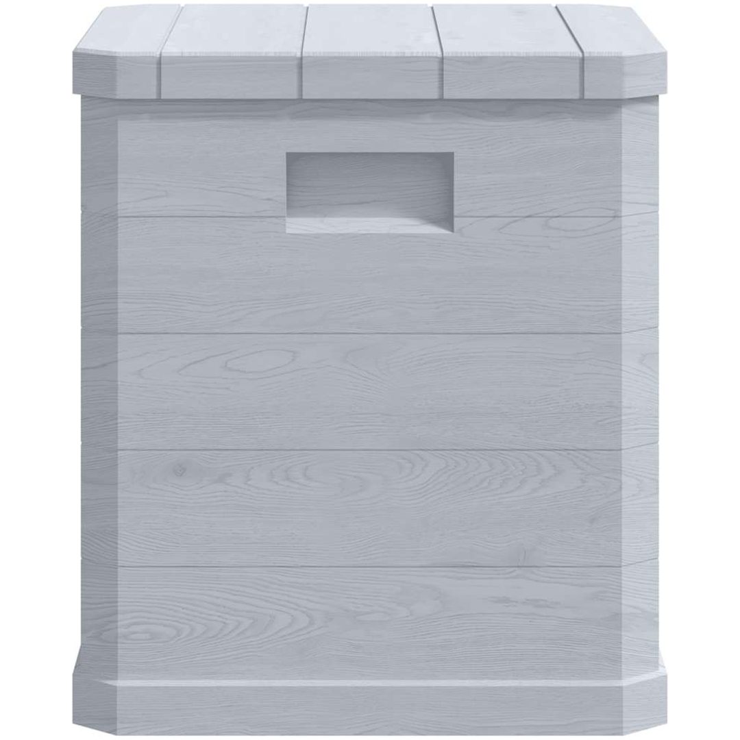 Dynbox 90 liter ljusgrå vidaXL – bild 5