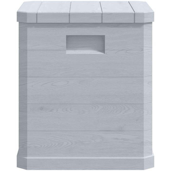 Dynbox 90 liter ljusgrå vidaXL – bild 5