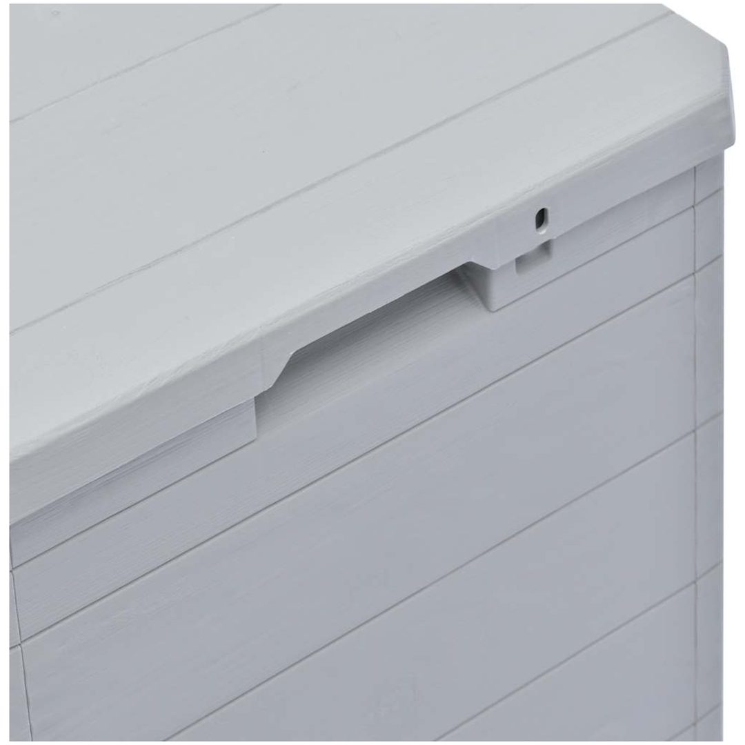 Dynbox 90 liter ljusgrå vidaXL – bild 9