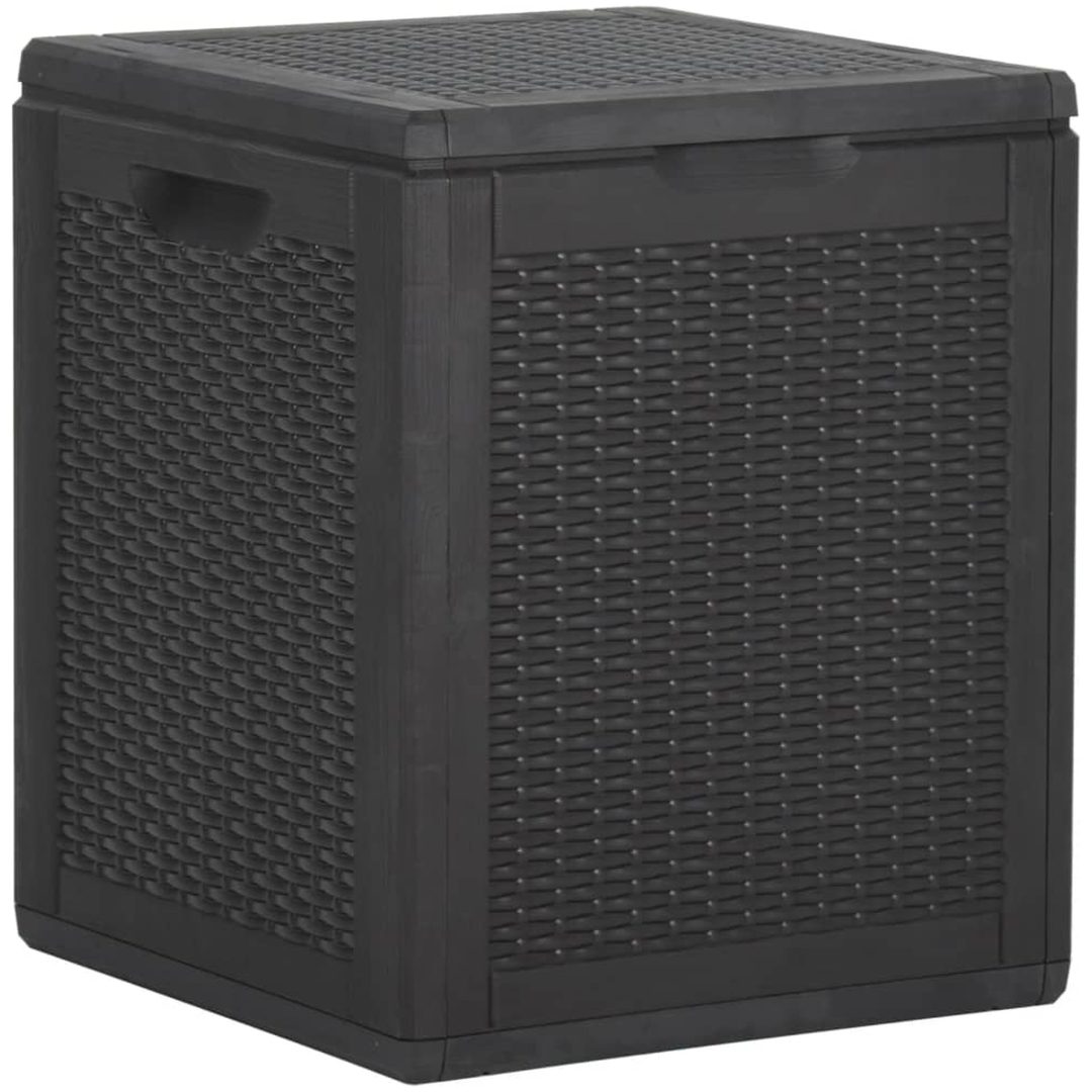 Dynbox 90 liter svart PP-rotting vidaXL – bild 2