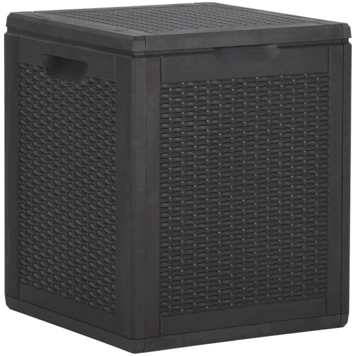 Dynbox 90 liter svart PP-rotting vidaXL – bild 2