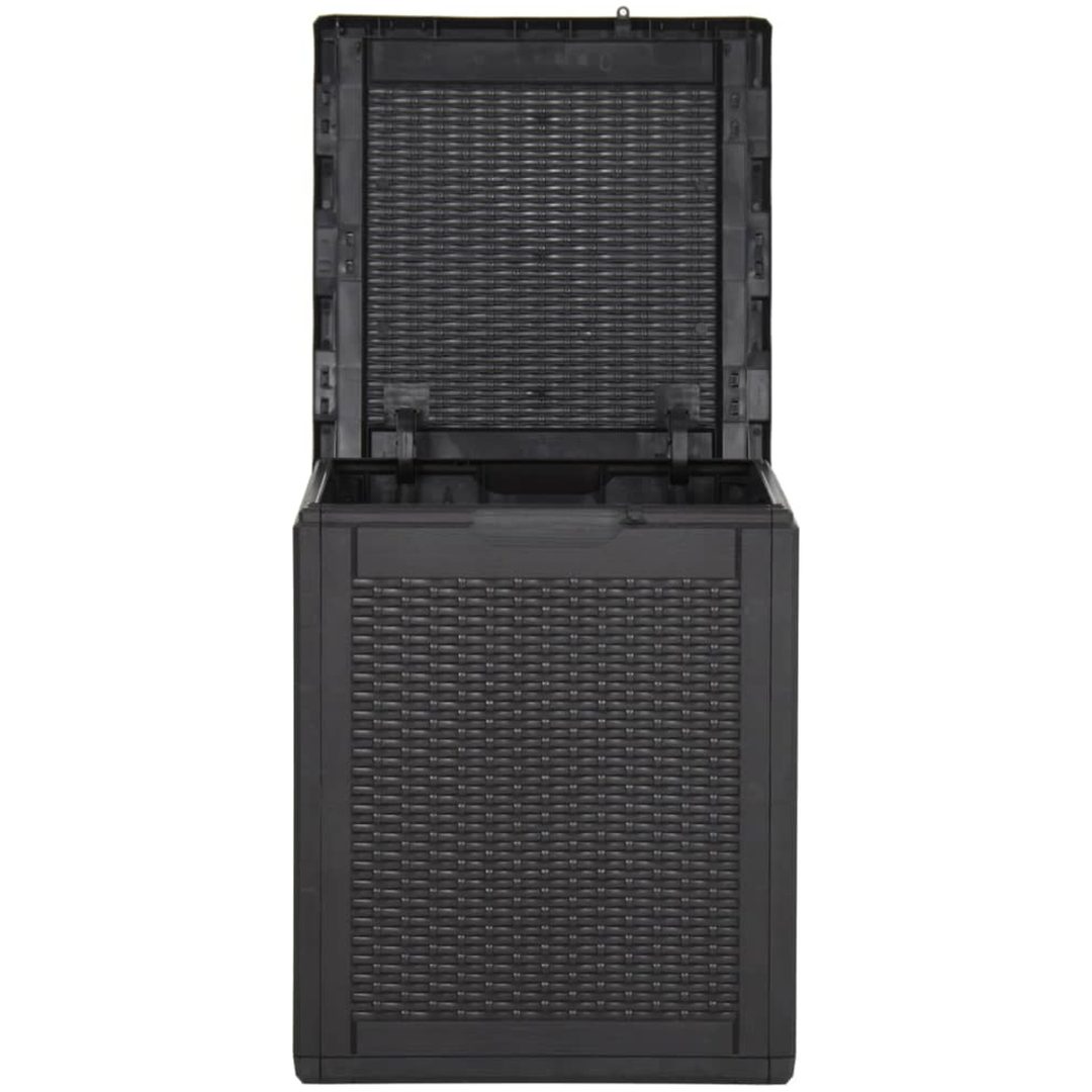 Dynbox 90 liter svart PP-rotting vidaXL – bild 3