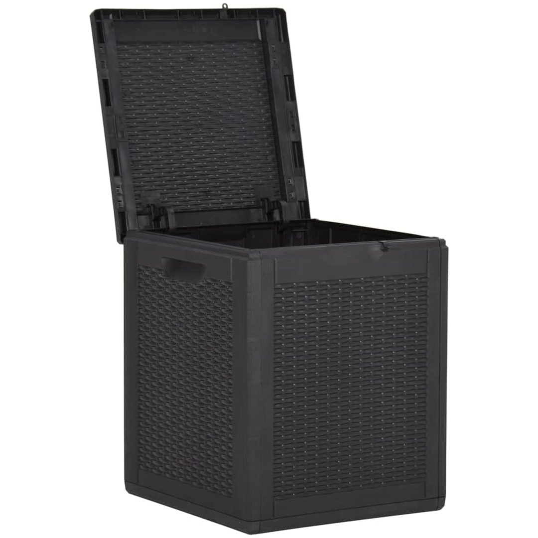 Dynbox 90 liter svart PP-rotting vidaXL – bild 4