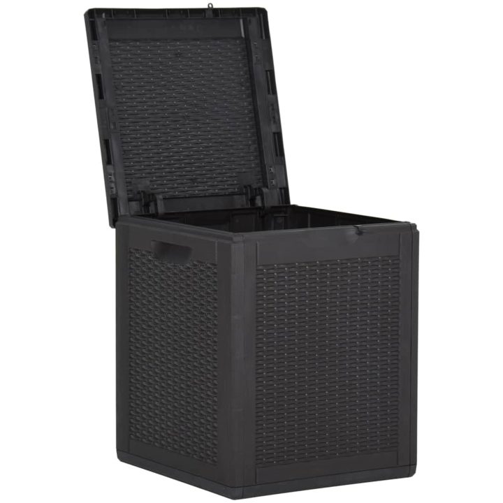 Dynbox 90 liter svart PP-rotting vidaXL – bild 4