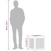 Dynbox 90 liter svart PP-rotting vidaXL – miniatyr 10