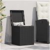 Dynbox 90 liter svart PP-rotting vidaXL – miniatyr 1
