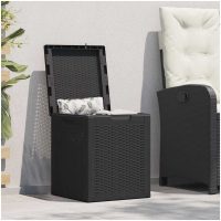 Dynbox 90 liter svart PP-rotting vidaXL
