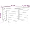 Dynbox 99x49,5x58,5 cm massivt granträ vidaXL 100 x 50 x 58 cm – miniatyr 8