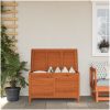 Dynbox 99x49,5x58,5 cm massivt granträ vidaXL 100 x 50 x 58 cm – miniatyr 1