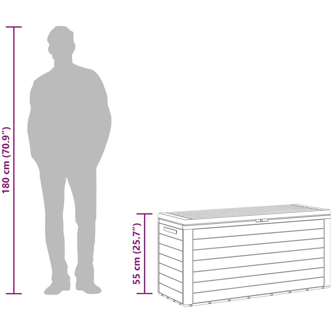 Dynbox antracit 116x44x55 cm vidaXL – bild 9