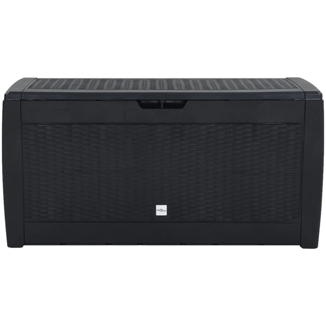 Dynbox antracit 119x48x60 cm polypropen vidaXL – bild 3