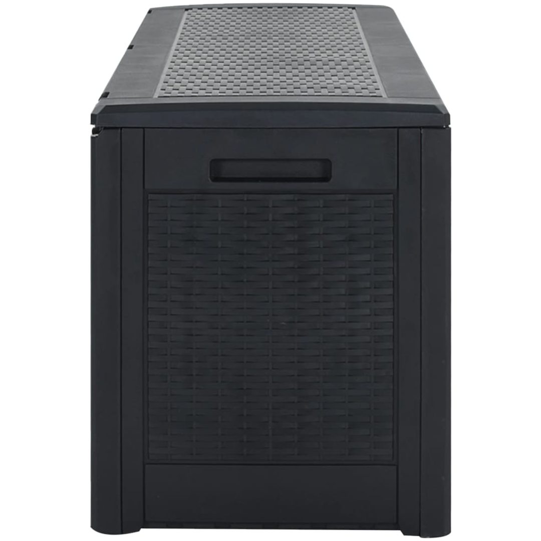 Dynbox antracit 119x48x60 cm polypropen vidaXL – bild 5