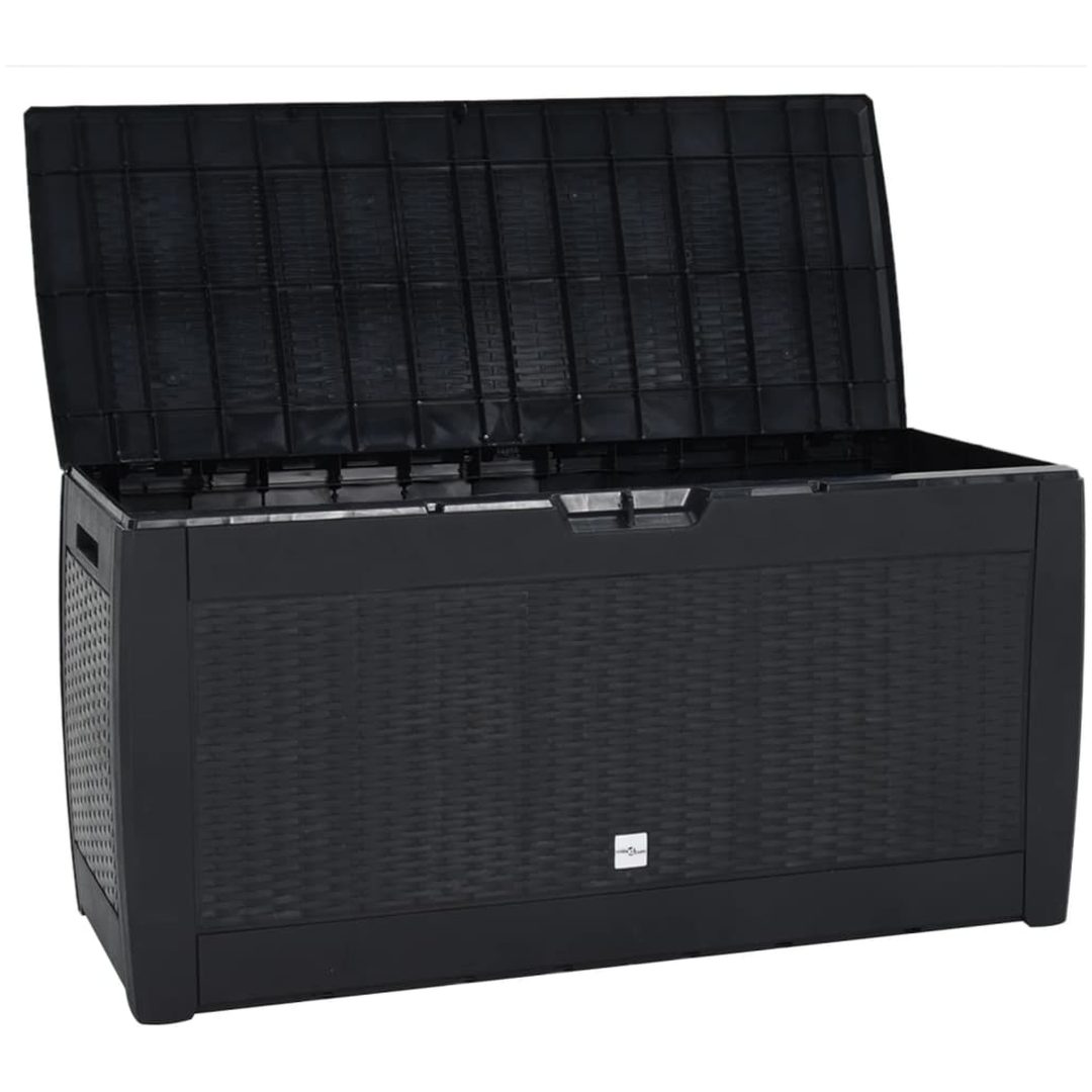 Dynbox antracit 119x48x60 cm polypropen vidaXL – bild 6