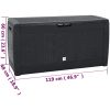 Dynbox antracit 119x48x60 cm polypropen vidaXL – miniatyr 9