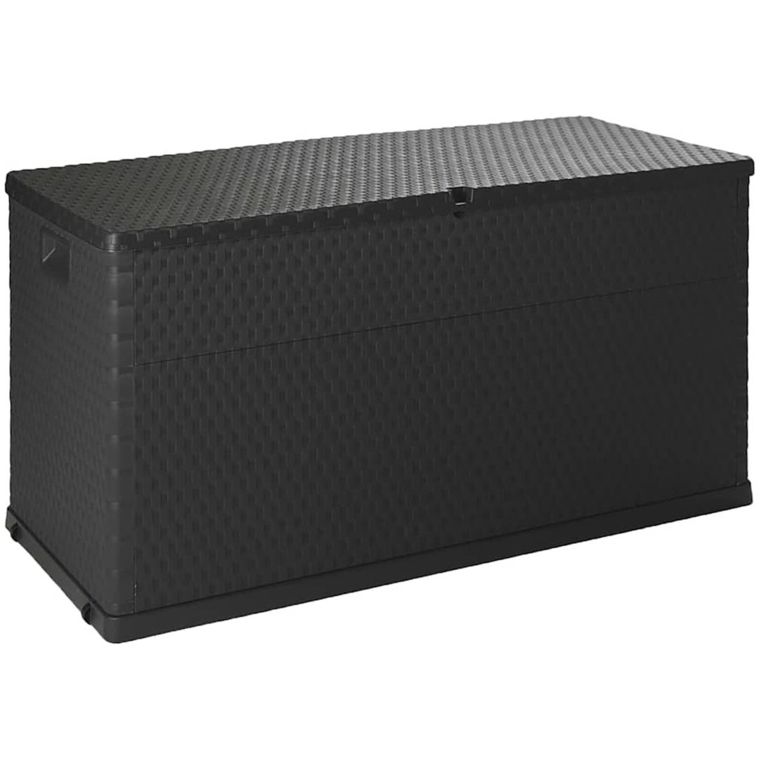 Dynbox antracit 120x56x63 cm PP-rotting vidaXL