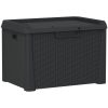 Dynbox antracit 125 L PP vidaXL – miniatyr 2
