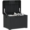 Dynbox antracit 125 L PP vidaXL – miniatyr 4
