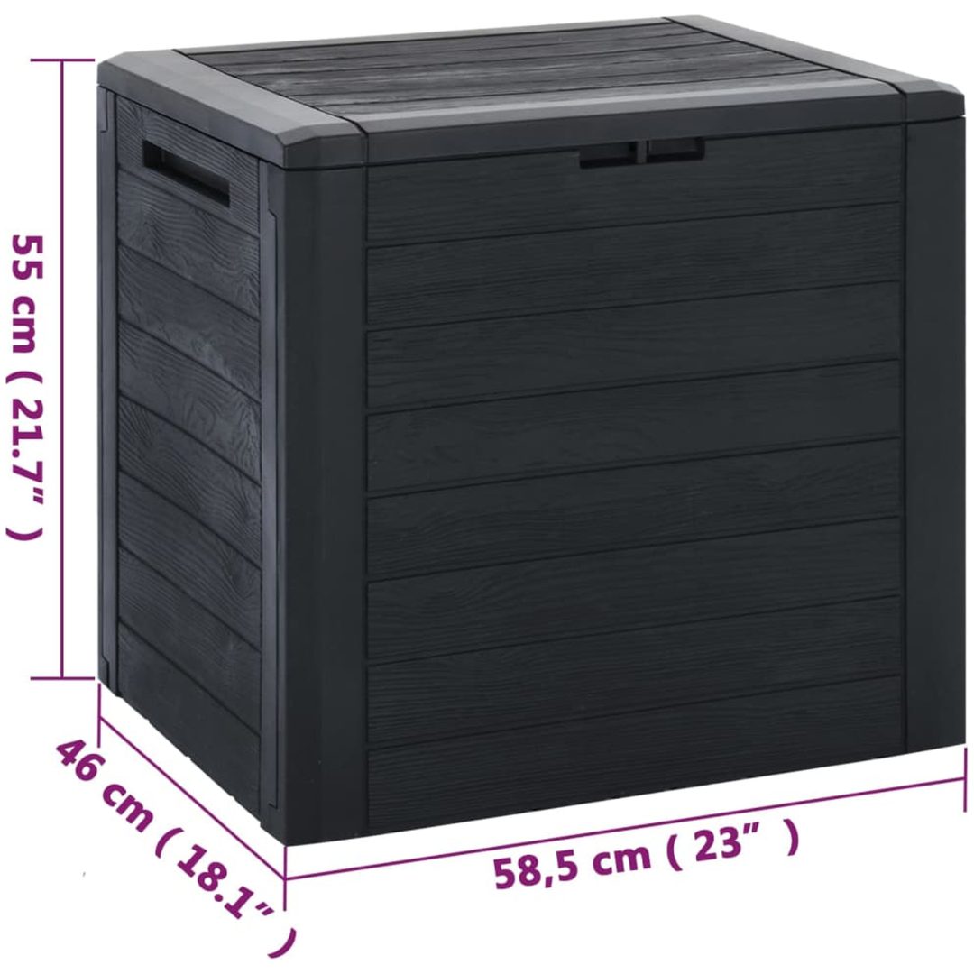 Dynbox antracit 58,5x46x55 cm polypropen vidaXL – bild 10